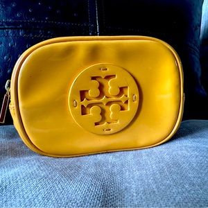 Tory Burch Patent Leather Toiletry / Cosmetic Bag